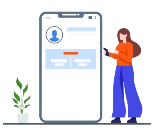 Digital vCard Illustration